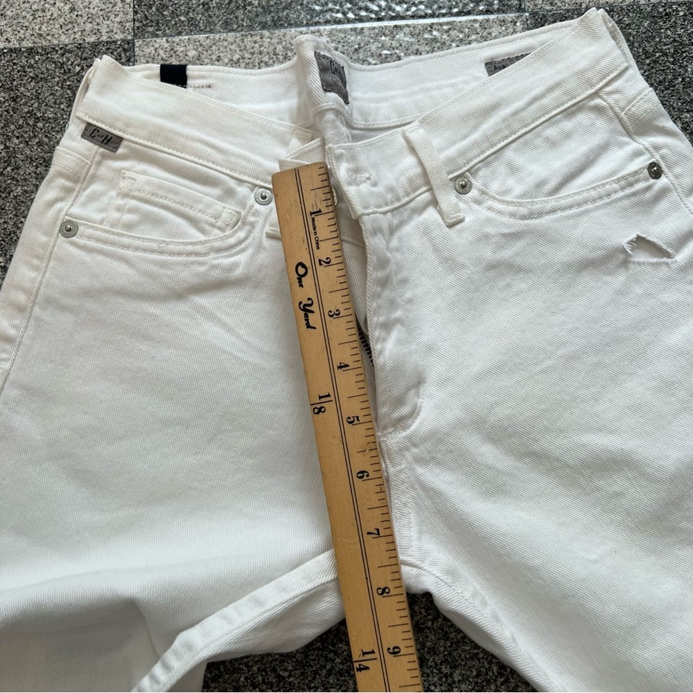 Citizens Of Humanity Ava Straight Leg White Denim Jeans- Waist 28" - Picture 5 of 12